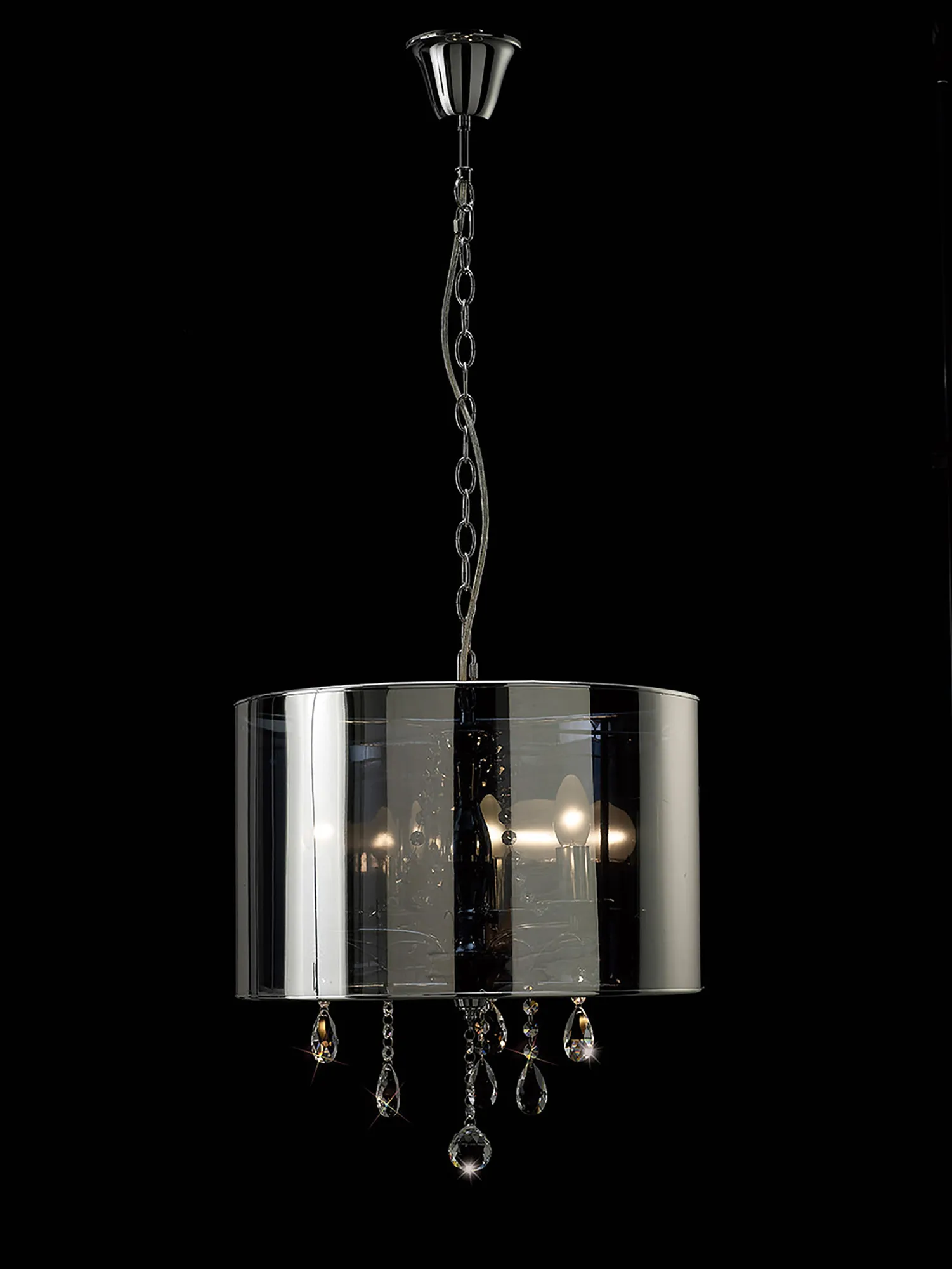 IL30464  Trace Crystal Pendant 3 Light